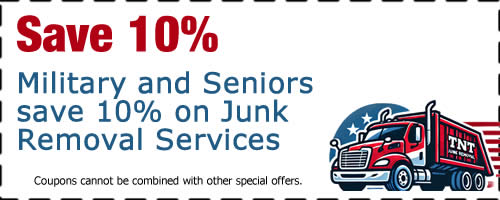 Save 10% on Junk Removal for Military and Seniors